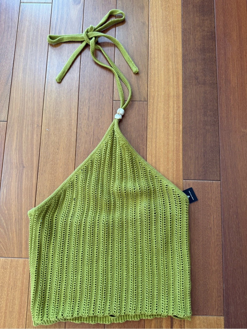 Knit Halter Green Top